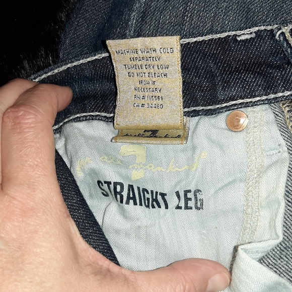 7 For All Mankind Straight Leg Jeans - Picture 10 of 13